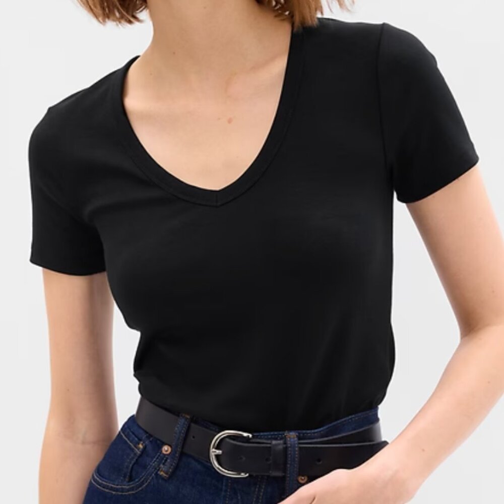 FOUR V-neck Gap Modern Tee Shirt, light blue one is NWT